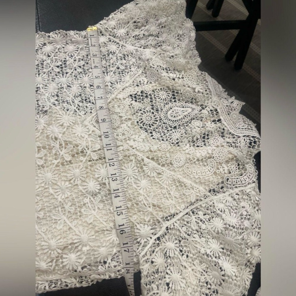 Ralph Lauren Cream Lace Blouse - Picture 3 of 6